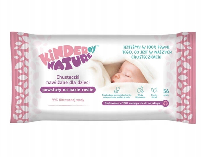 Vlhčené Ubrousky Kinder By Nature Přírodní biologicky rozložitelné 12x56 ks