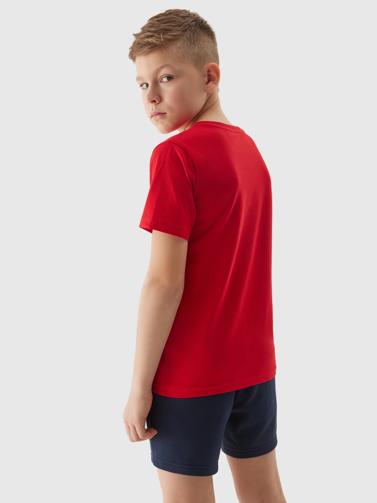 T-SHIRT CHŁOPIĘCY 4F GŁADKI KOSZULKA DZIECIĘCA BASIC SS24 EAN (GTIN) 5904209075645