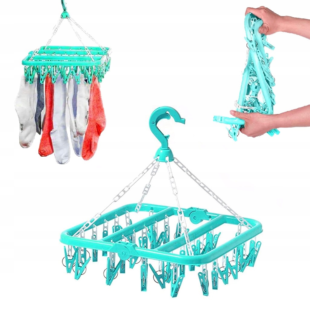 Levně Skládací Velký Sušák Na Prádlo A Věšák Na Prádlo