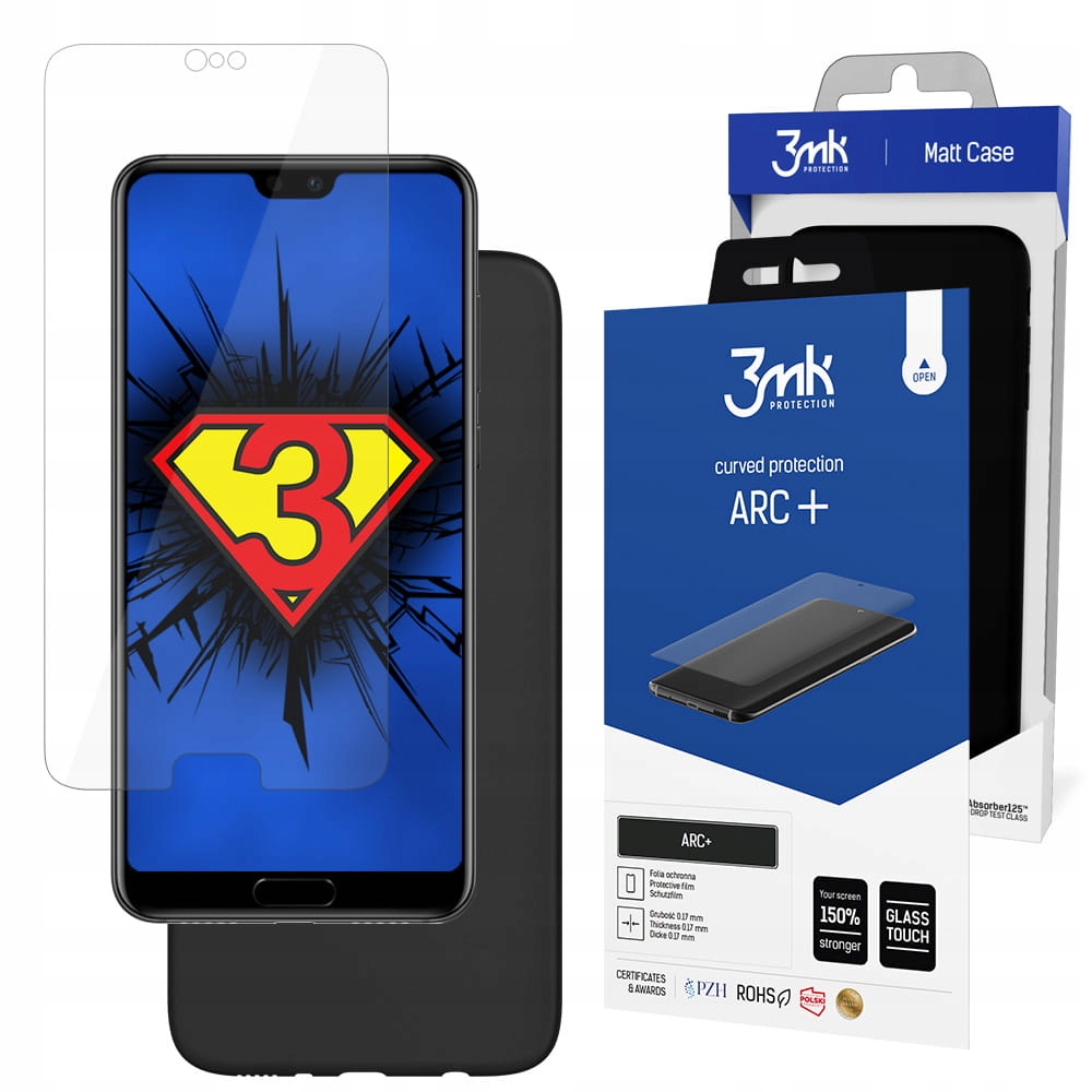 

Folia ochronna 3mk + Etui Case do Huawei P20 Pro