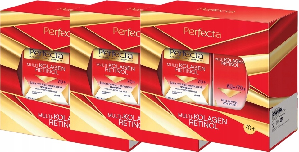 3 x Perfecta Multi-kolagen Retinol 70+ Okamžitý pocit osvěžení