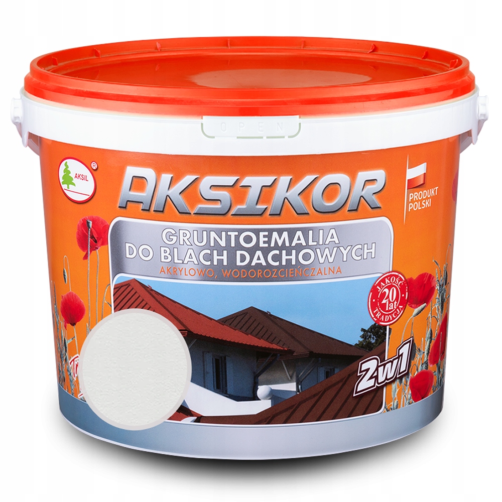 

Farba do dachu Aksikor Popielaty RAL7035 1L