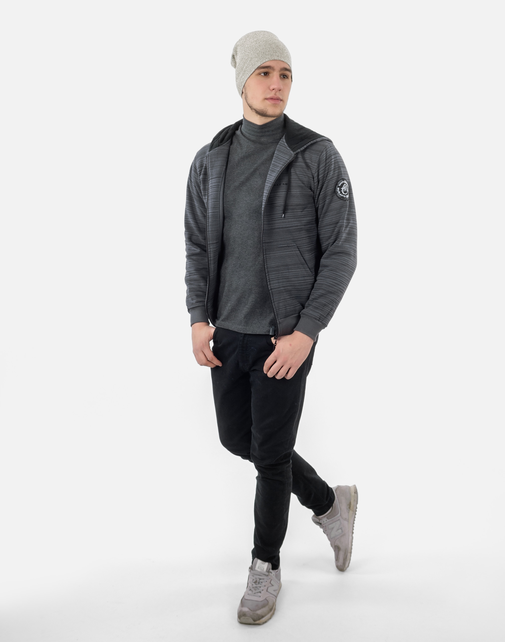 Czapka Męska Sportowa Smerfetka RENNOX 4000 L ecru Rozmiar L