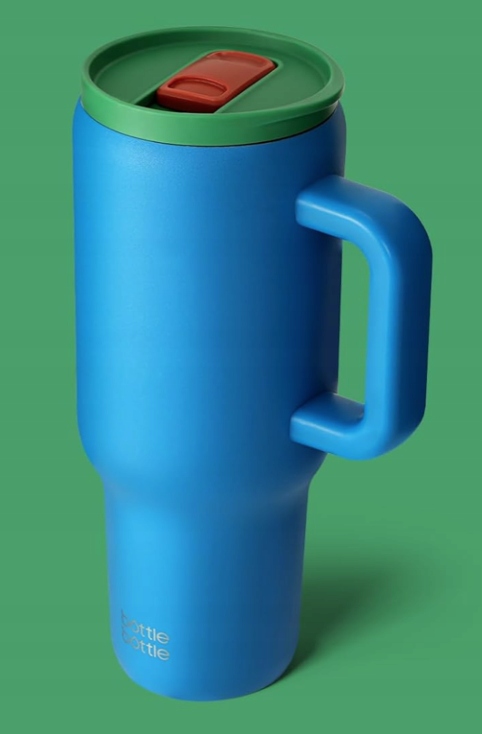 Bottlebottle Stalowy kubek termiczny z uchwytem 1.2l