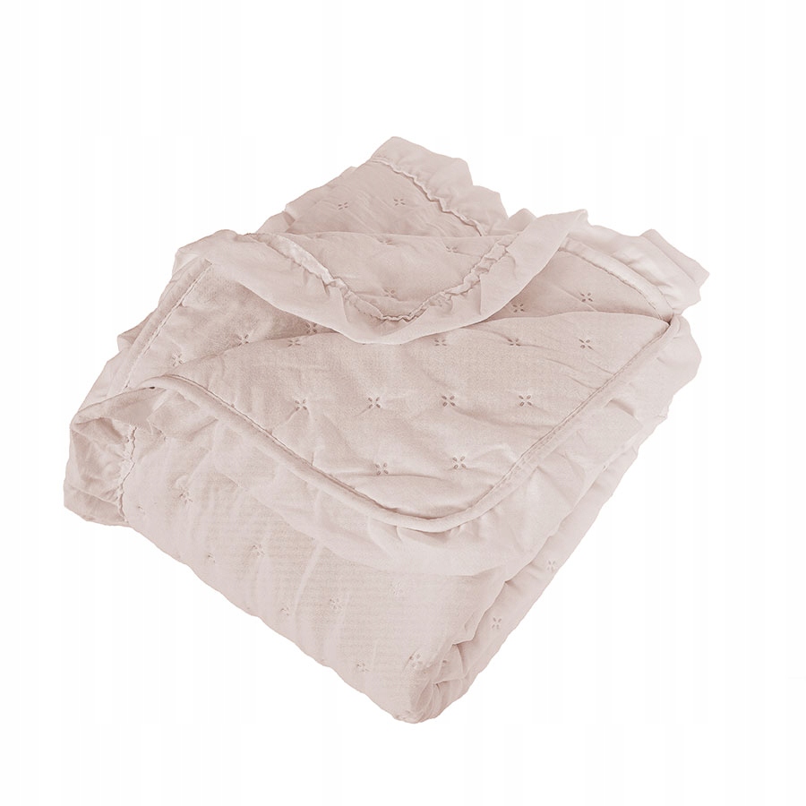 Dekorativní přehoz s volánem Verona 200x220 růžový