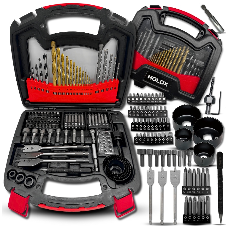 Zestaw Wierteł I Bitów 101EL Holdx Do Metalu Drewna Betonu Stali