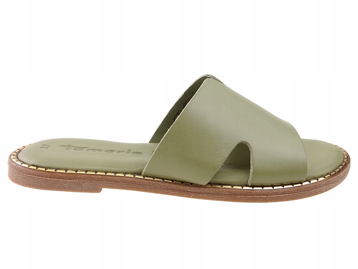 

Tamaris klapki buty 27135 pistacja, skóra New 39
