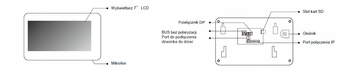 Monitor Smart 7" Spacetronik DiO SPD-M777TW Marka Spacetronik