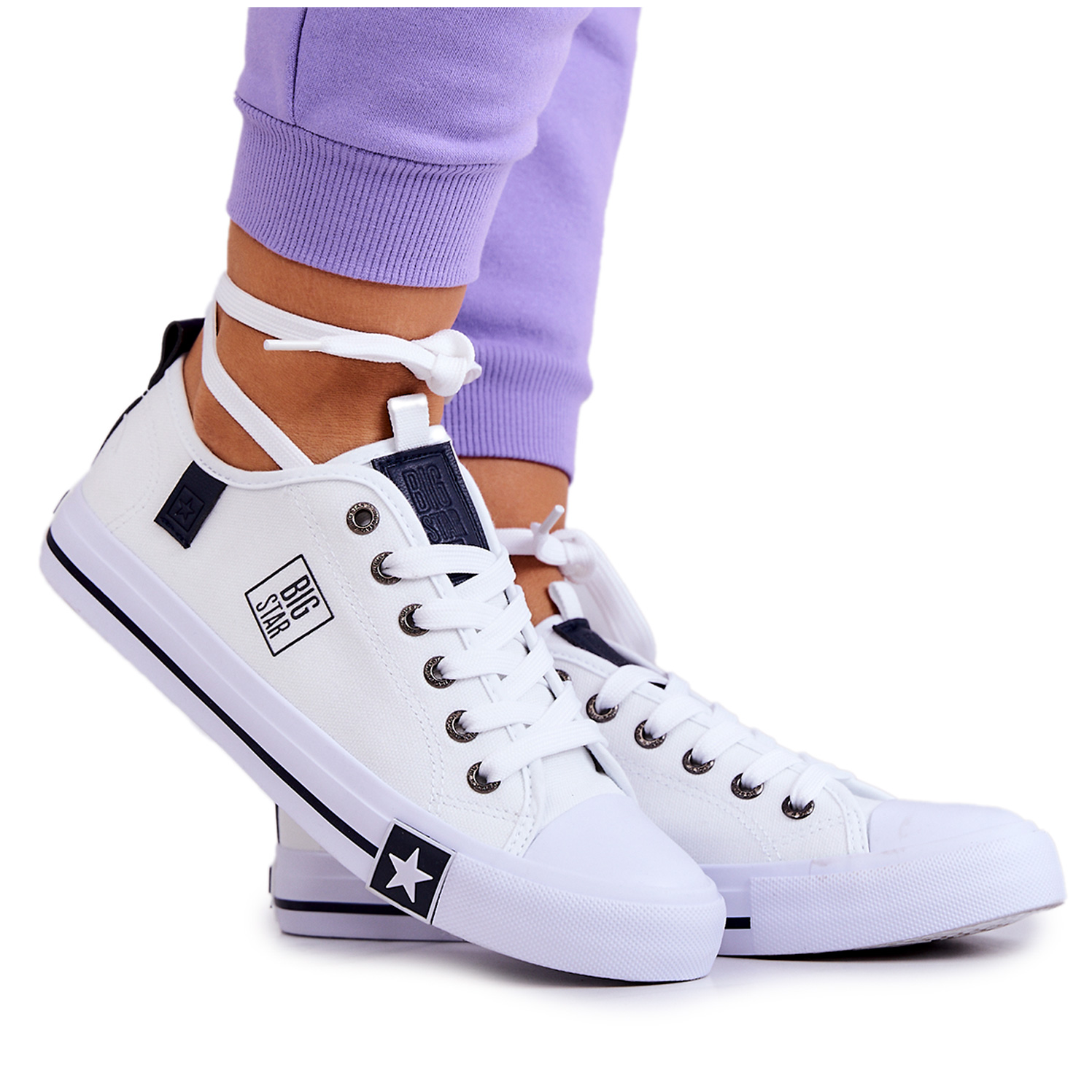 

Klasyczne Trampki Big Star JJ274255 Białe 39