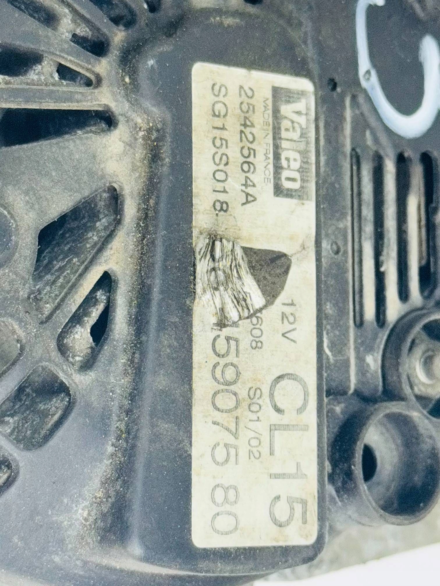 ALTERNATOR PEUGEOT 307 2.0 HDI 9645907580