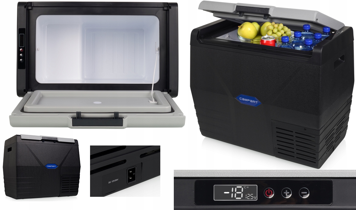 Dobrá Cestovní Chladnička Turistická chladnička Kompresor 12V 230V 35L až do -20°C