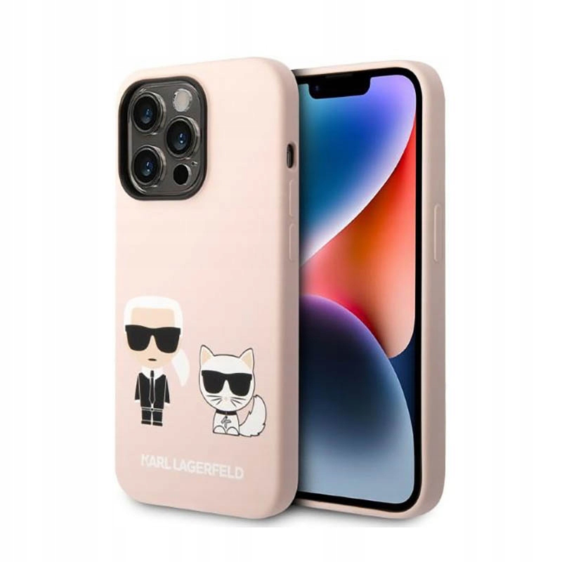 Karl Lagerfeld Liquid Silicone Karl Choupette MagSafe Obal iPhone 14 Pro