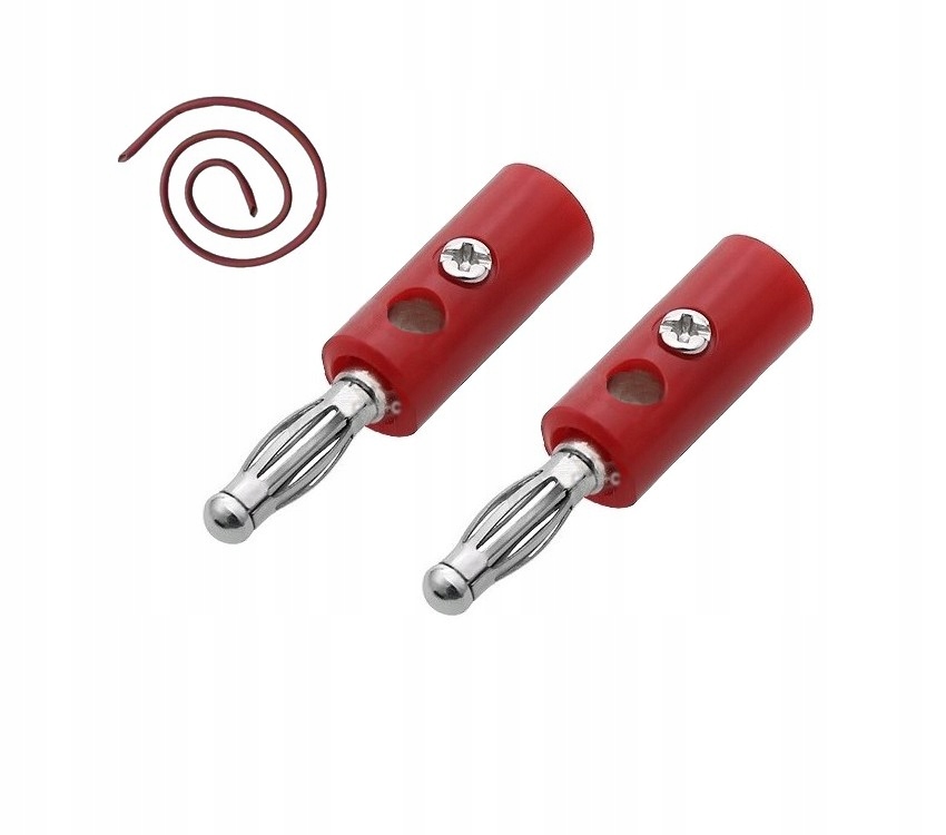 

Wtyk Bananowy +gniazdo 2305 Czerwony+czerwony 2szt