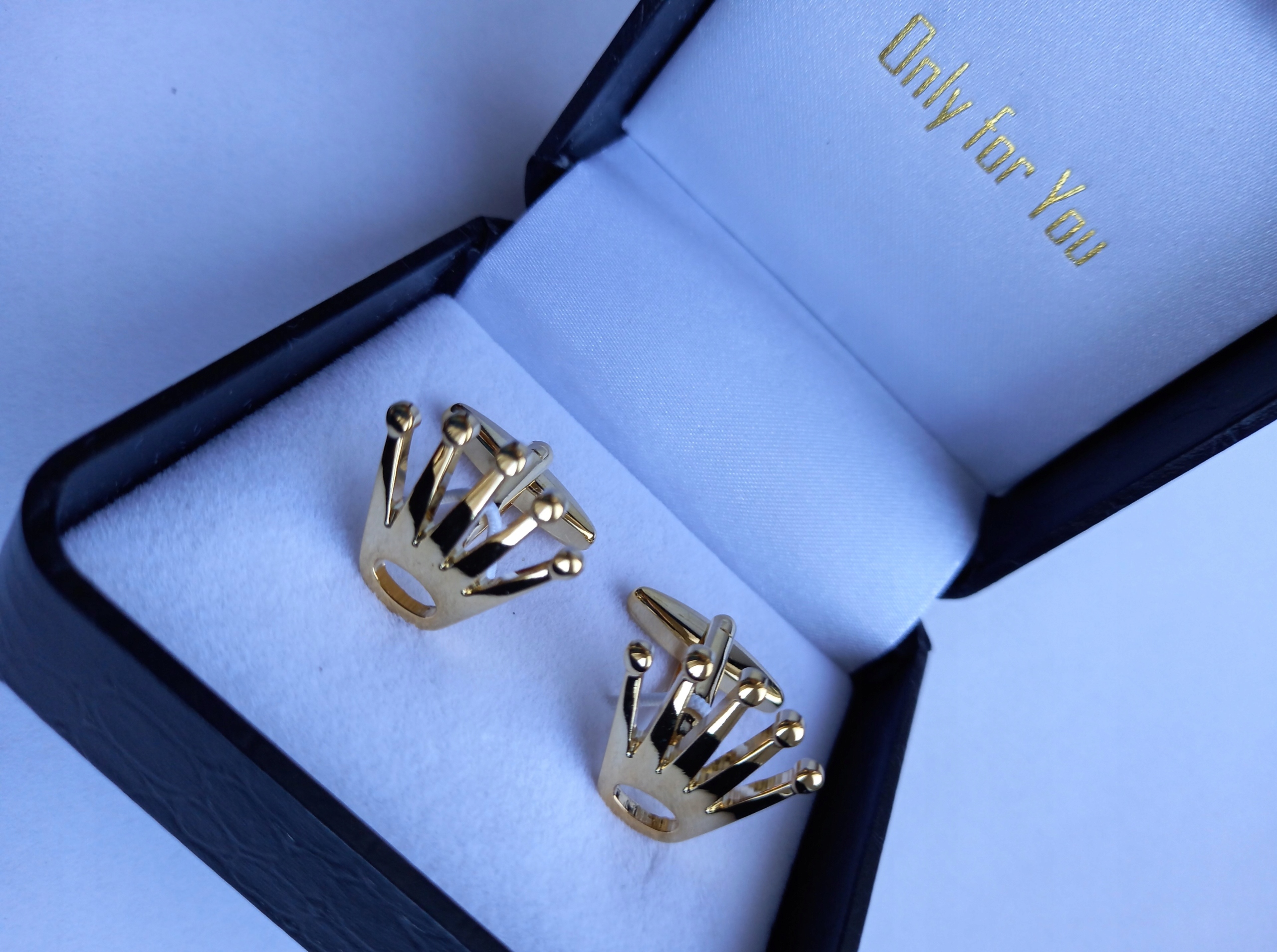 Zlaté manžetové knoflíčky Exciting Koruna Rolex