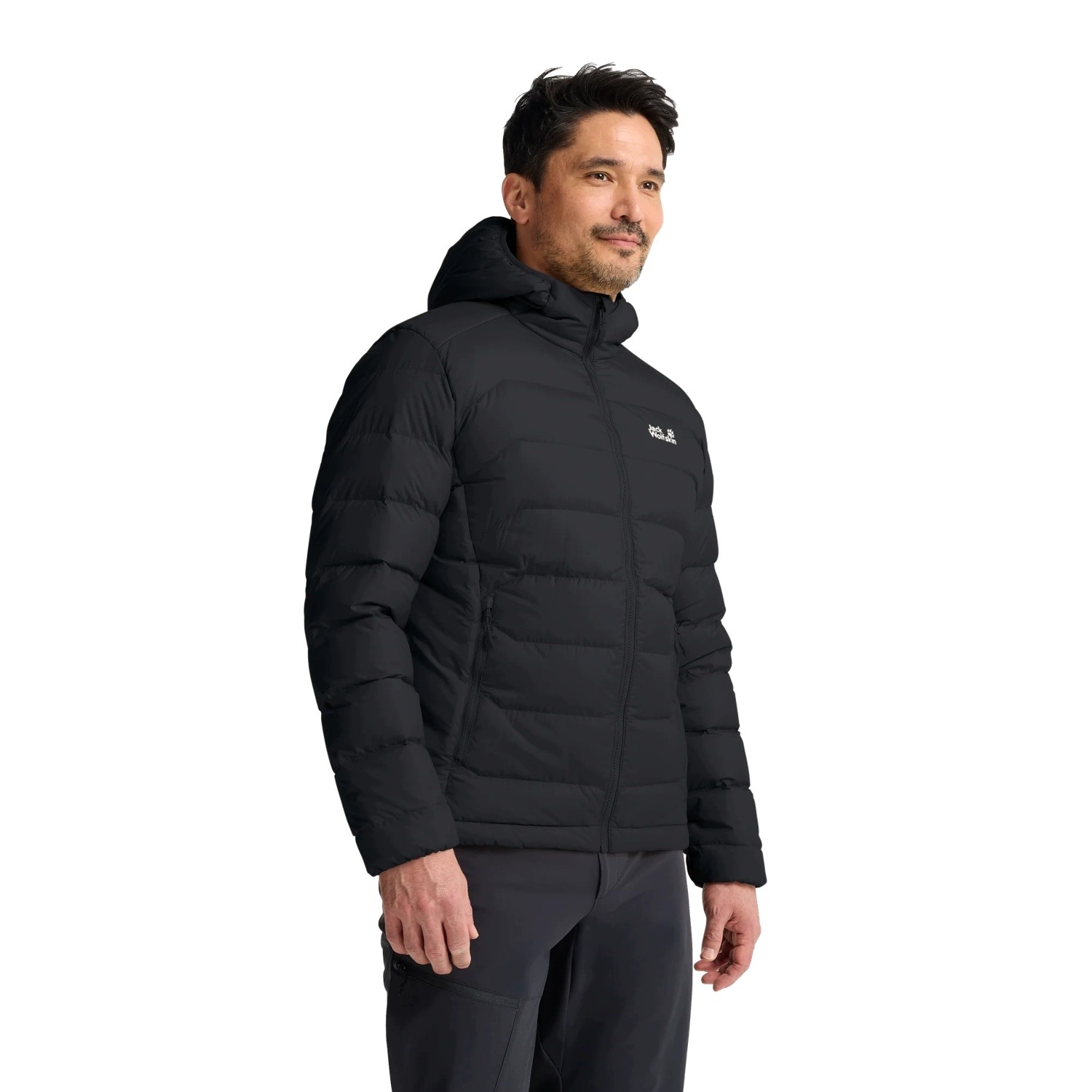 Kurtka puchowa Jack Wolfskin Wild Pass Down Hoody Rds black XL