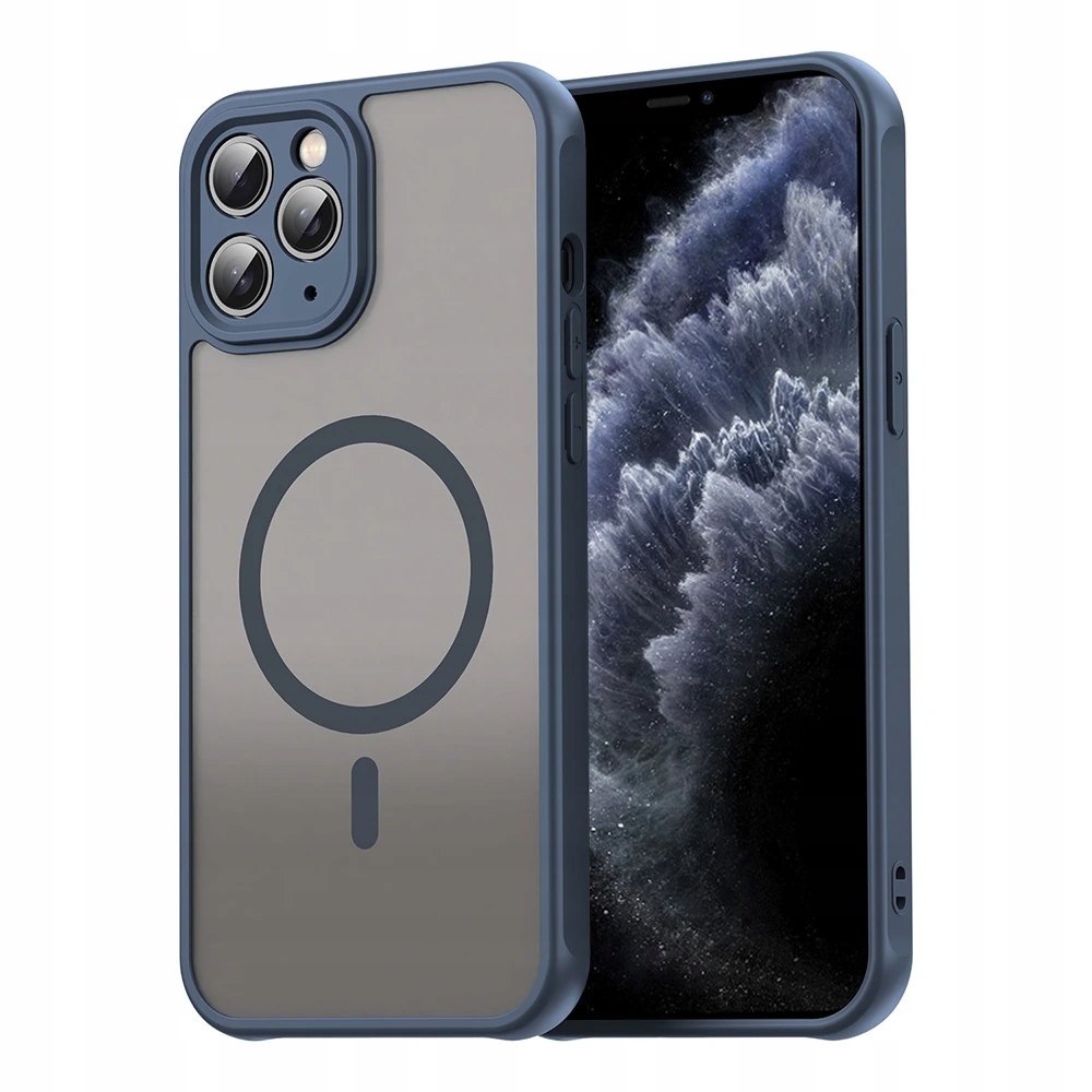 Techsuit – HaloFrost II MagSafe ochranný kryt na iPhone 11 Pro – tmavomodrý