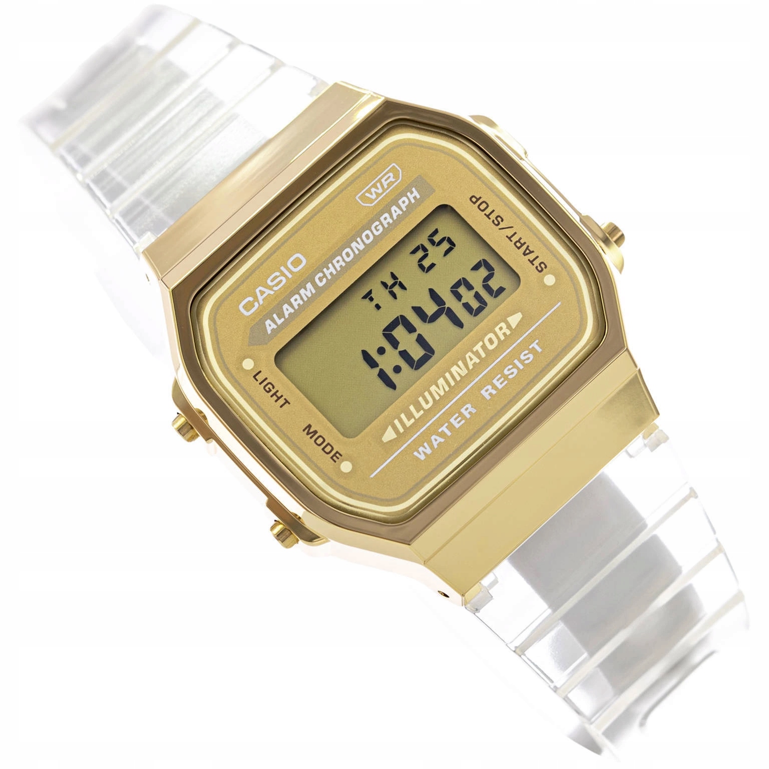 Hodinky Casio A168XESG-9AEF Vintage Transparentní