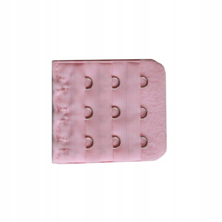 

Przedłużka do biustonosza 3 rzędy haftek Różowy