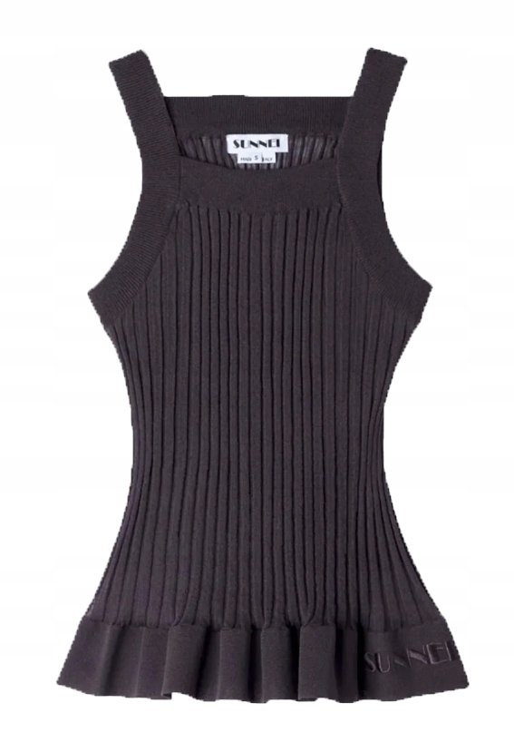 Sunnei Pletené tílko Charcoal Grey vel. S