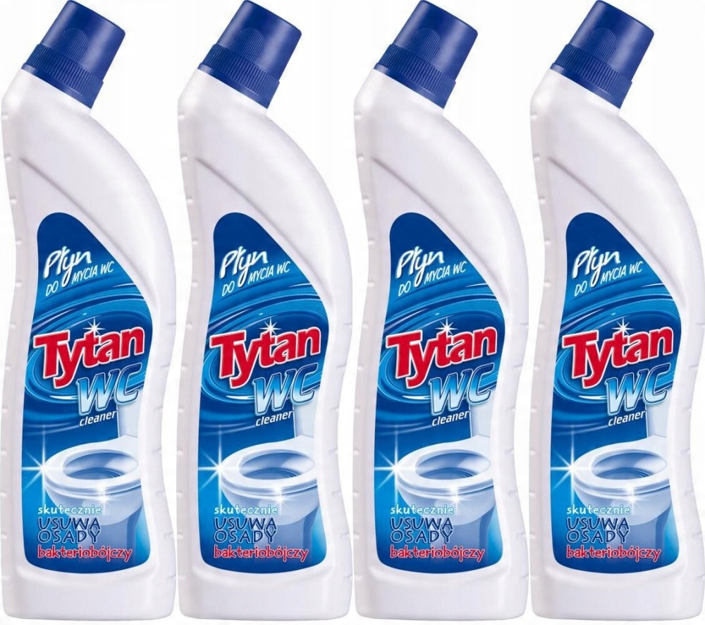 

Tytan Płyn do mycia Wc, Niebieski 700 ml x 4