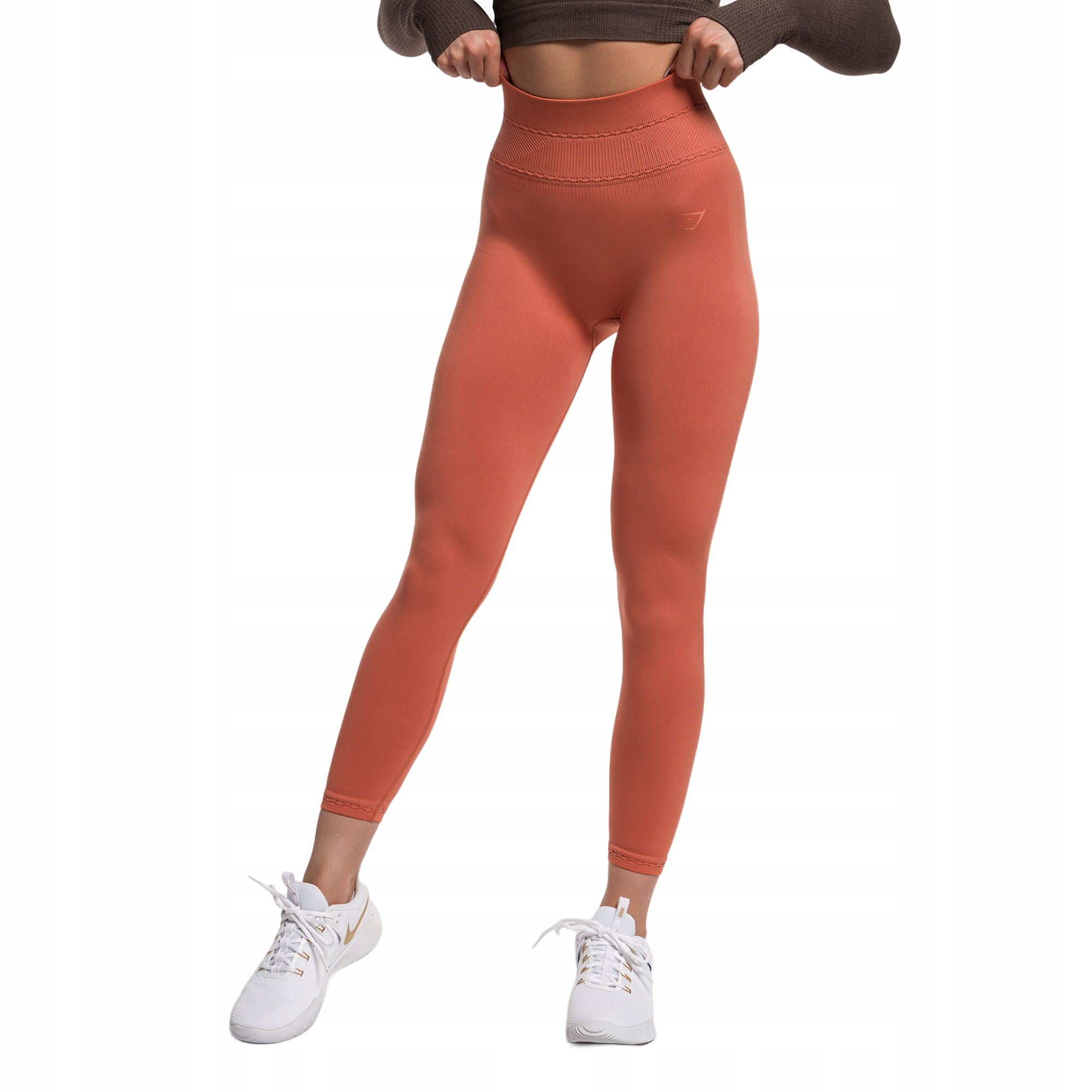 Legginsy treningowe damskie Gymshark Studio earth orange M
