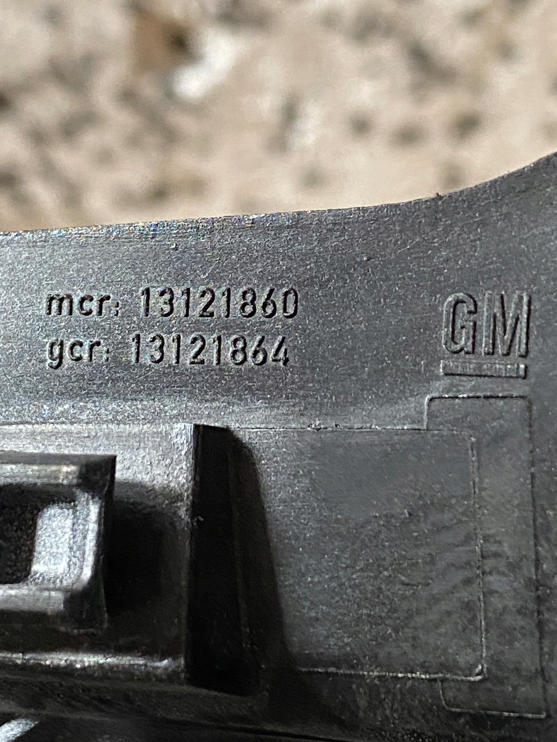 handle inner left rear part OPEL MERIVA A 13121860