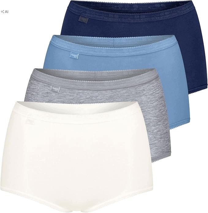 Sloggi Kalhotky Bavlněné Bezešvé 4 Pack Jednobarevné 38 7DA