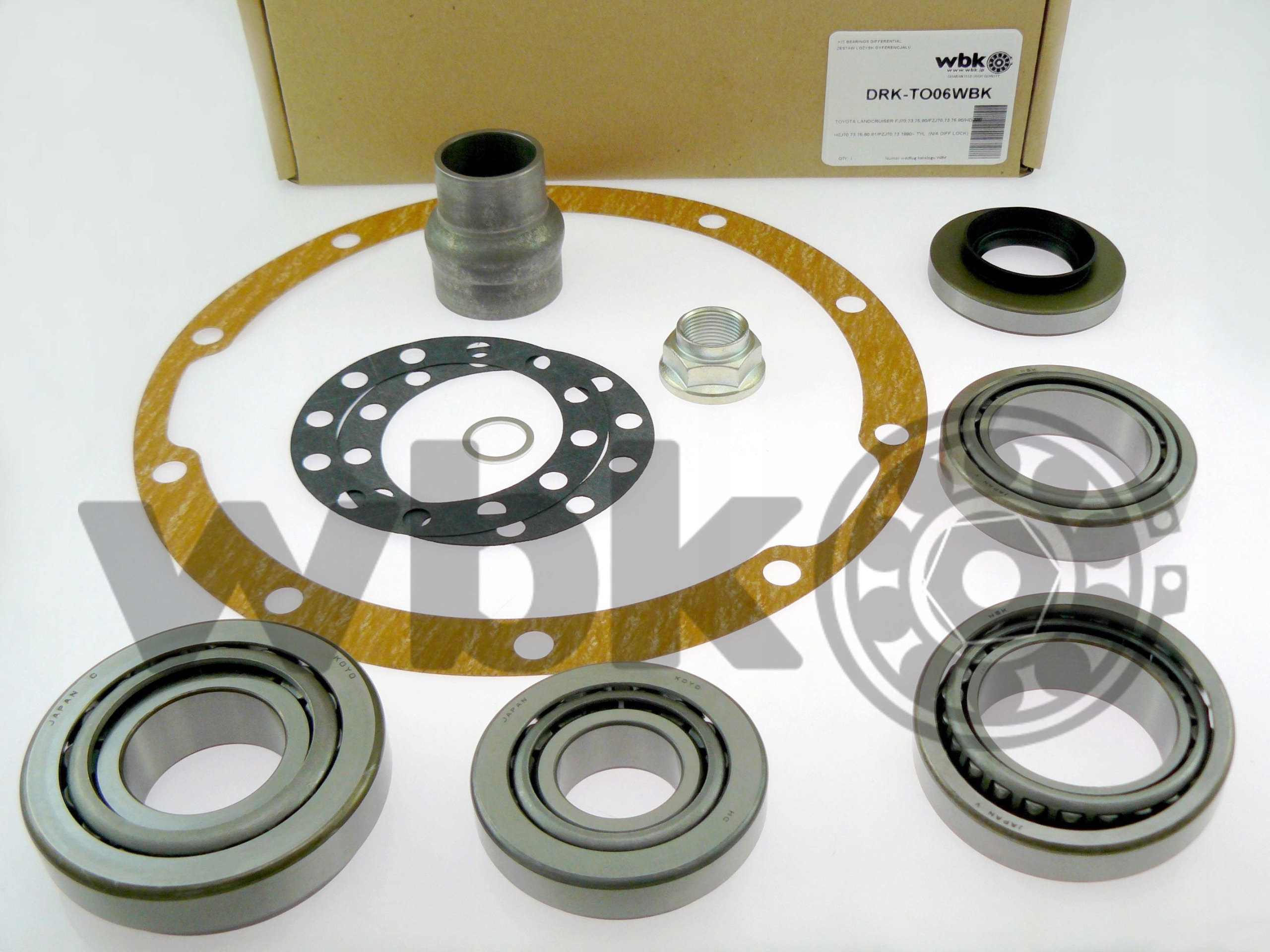 ZESTAW LOZYSK DYFERENCJALU TOYOTA LANDCRUISER 90