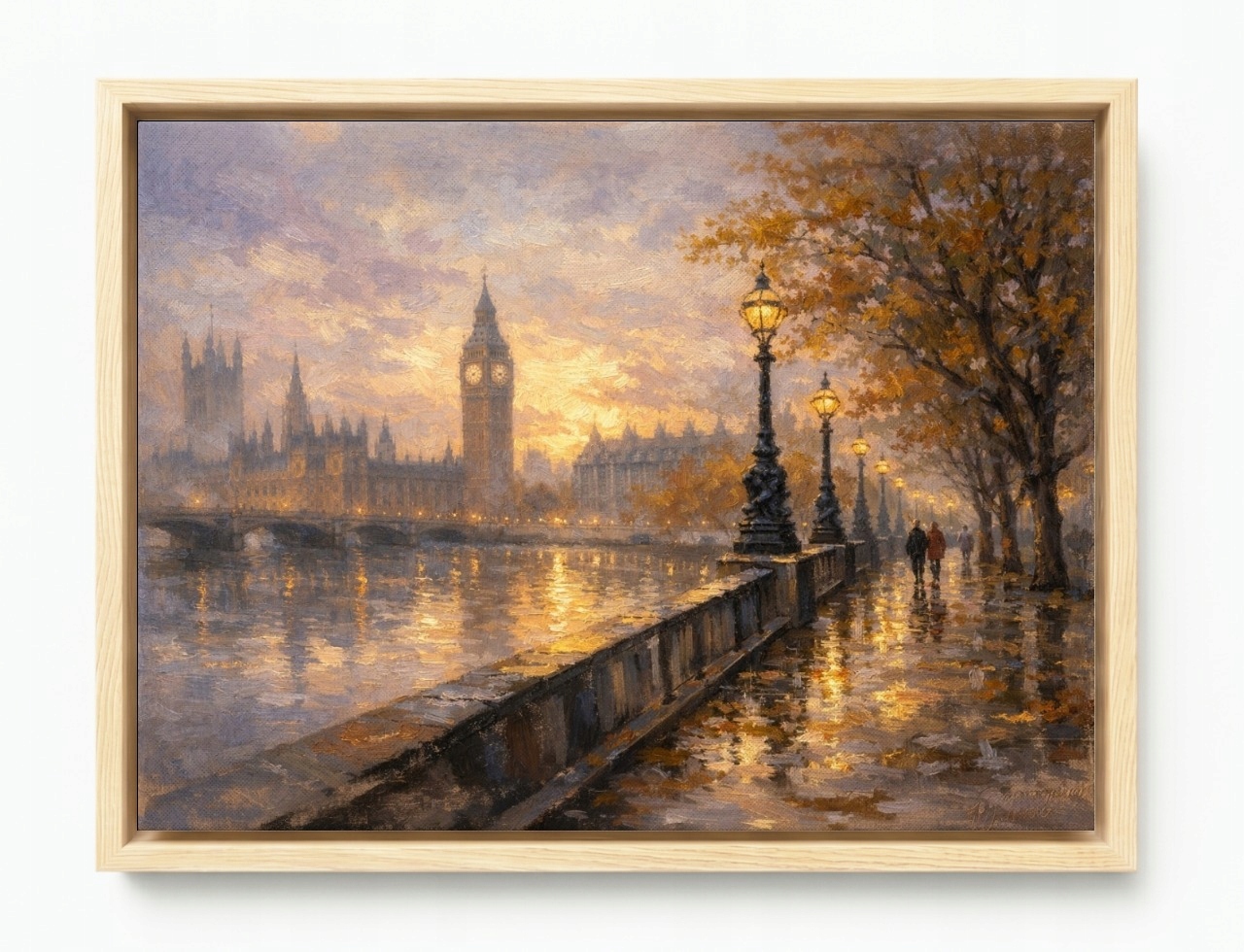 Obraz Rama American Box Anglie Londýn Westminster Tamiza Big Ben 80x60