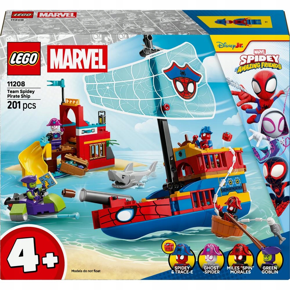 Lego Marvel Spidey Loď Spideyho týmu 11208