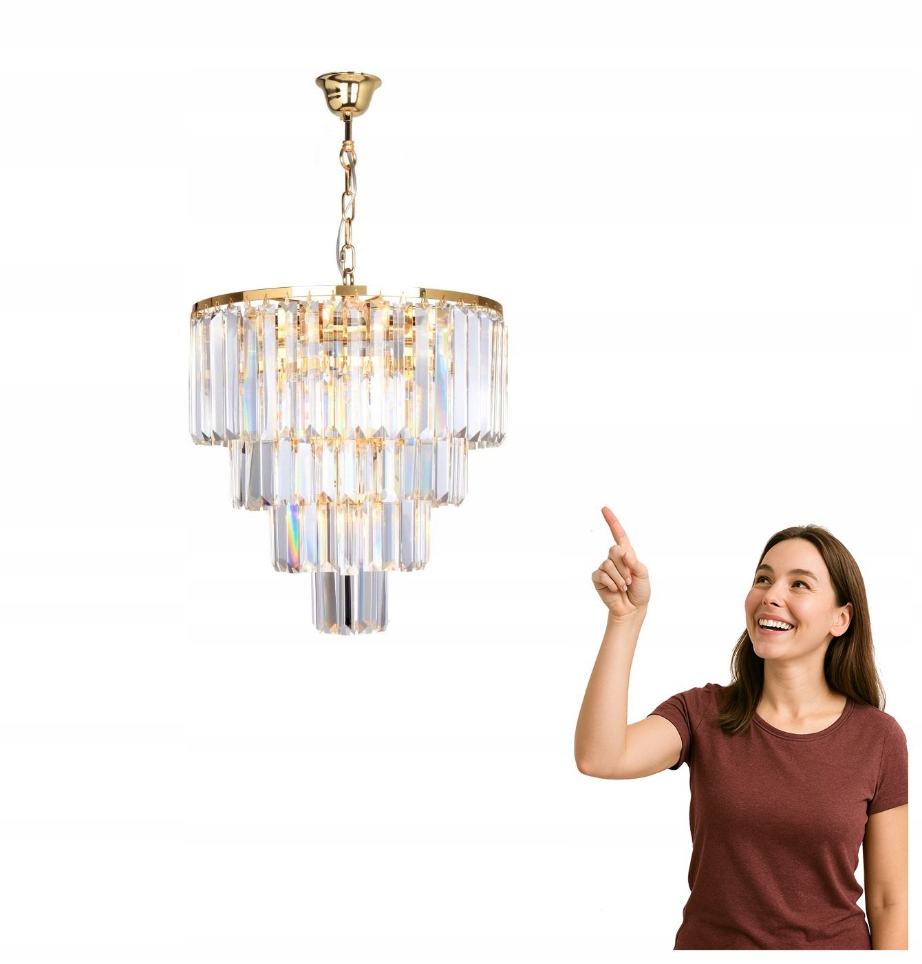 Závesná lampa Amedeo 17106/4+1-GLD Zuma Line