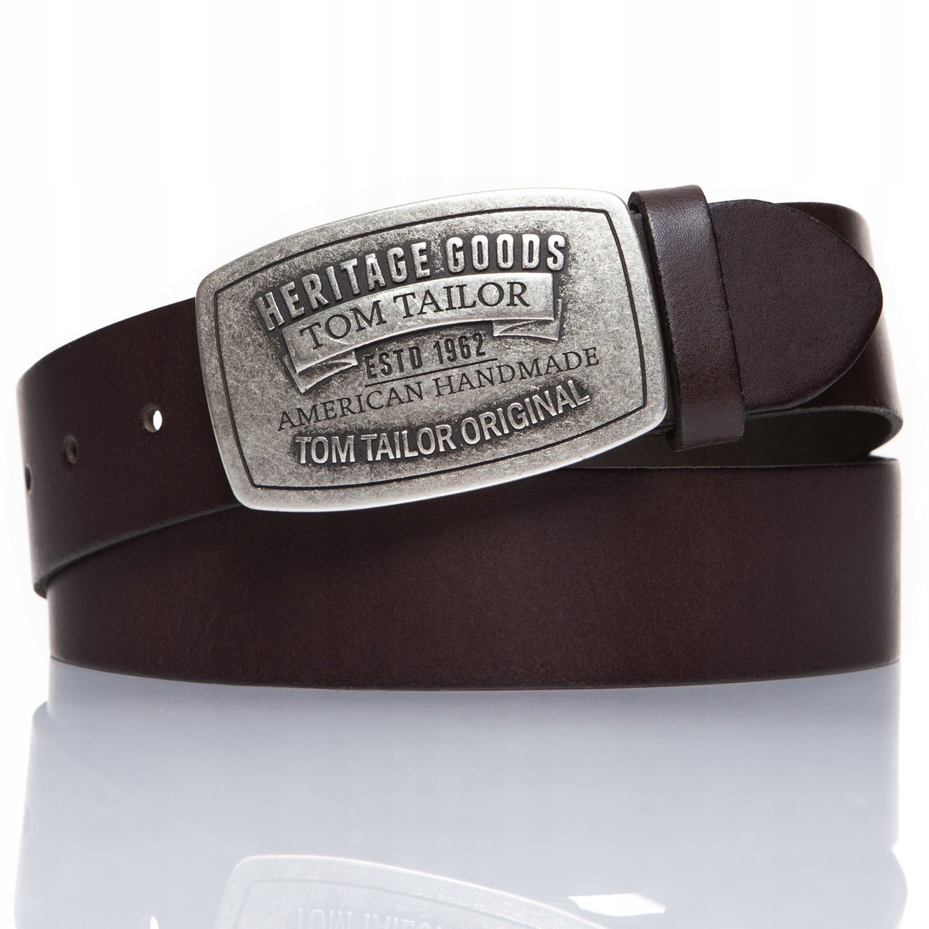 TOM TAILOR MĘSKI PASEK SKÓRZANY AUTOMAT LOGO 80 Marka Tom Tailor