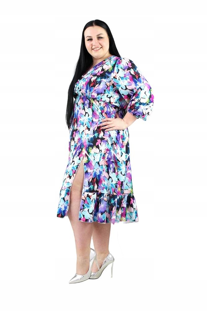 Šaty s knoflíčky, modré