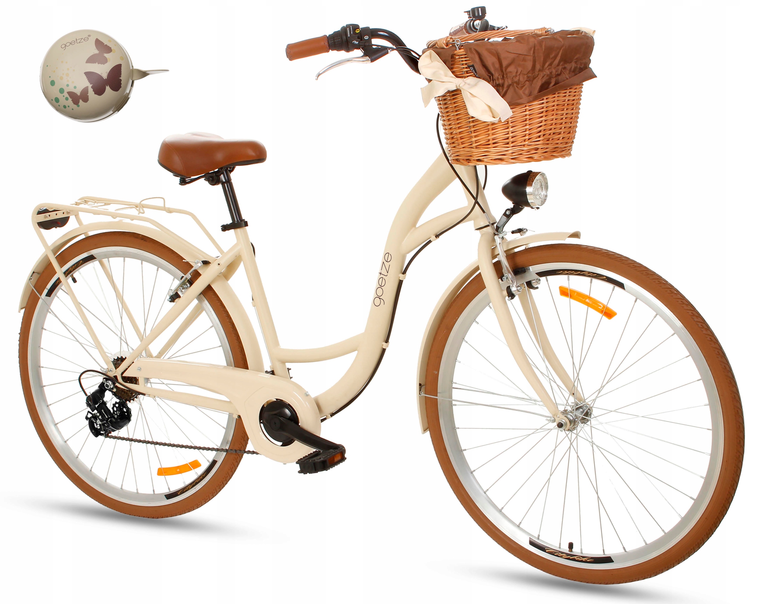 ЖЕНСКИЙ ГОРОДСКОЙ ВЕЛОСИПЕД 28 ЛЕГКИЙ ДАМКА 7 SHIMANO КОРЗИНУ