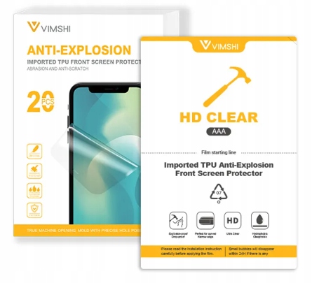 Folia Hydrożelowa do wycinania ploterem Aaa 120X180mm Vimshi 20 Sztuk
