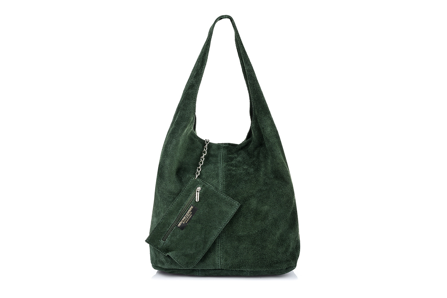 Kožená kabelka shopperka A4 dámská semišová velká přes rameno s kapsou