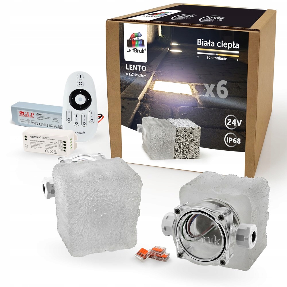6x Kostka Brukowa LED LedBruk 24V Lento BC 3100K
