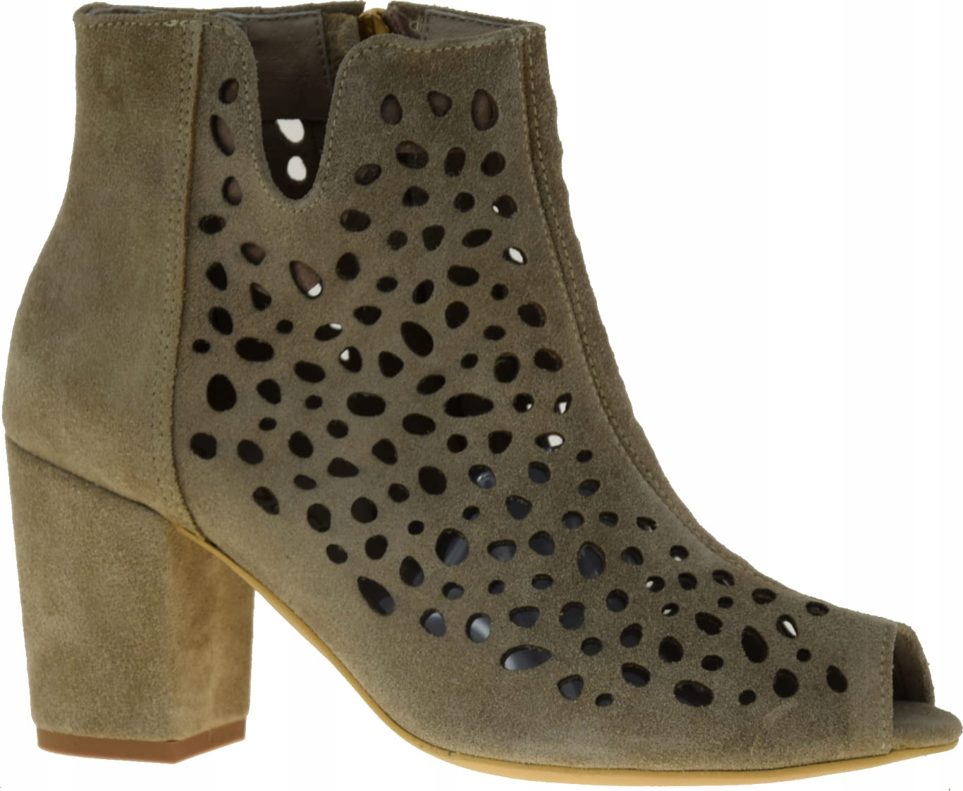 Dámské Kotníkové Boty Ažurové S Vykrojeným Prstem 1184 R39