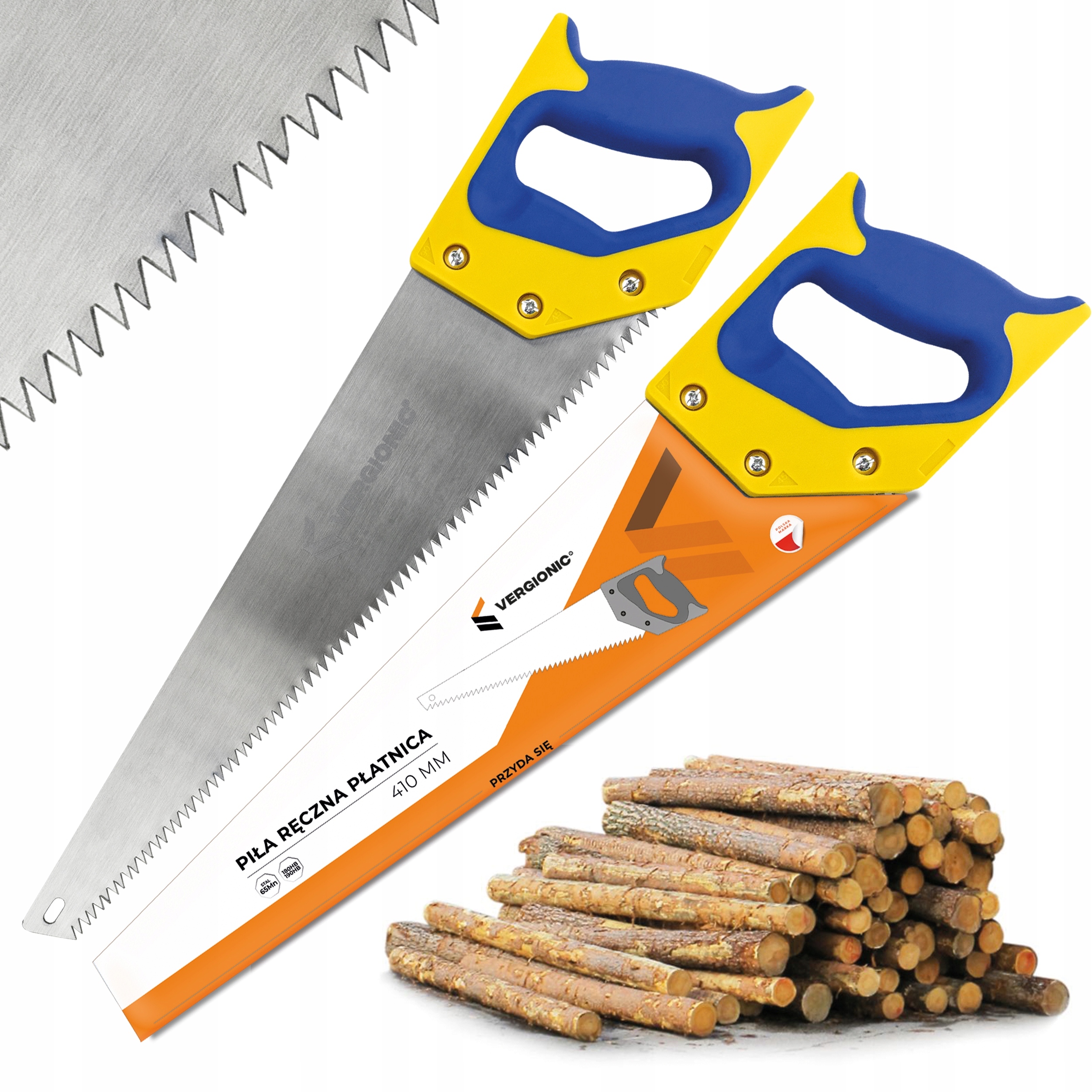 

Piła płatnica ręczna do drewna piłka 400mm 40cm