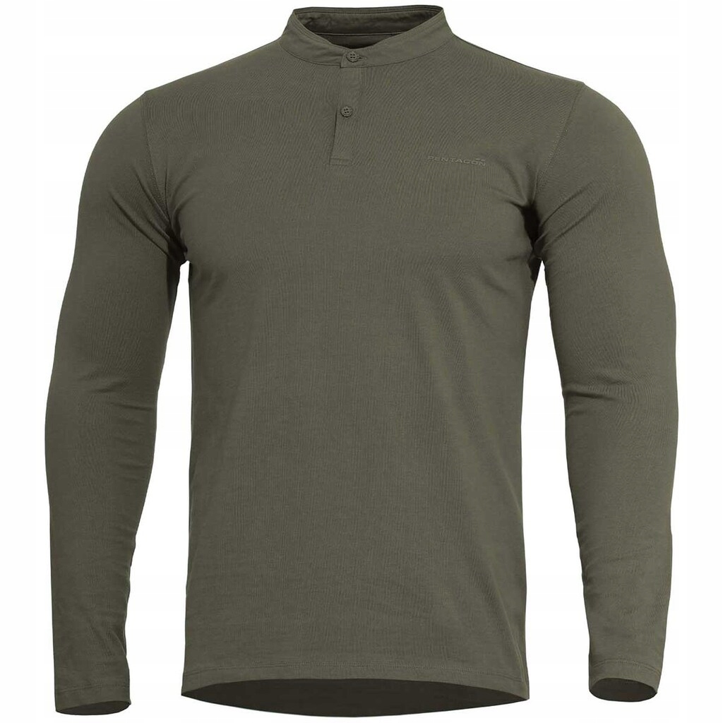 Koszulka z długim rękawem Pentagon Romeo Henley 2.0 D/r Zielona XL