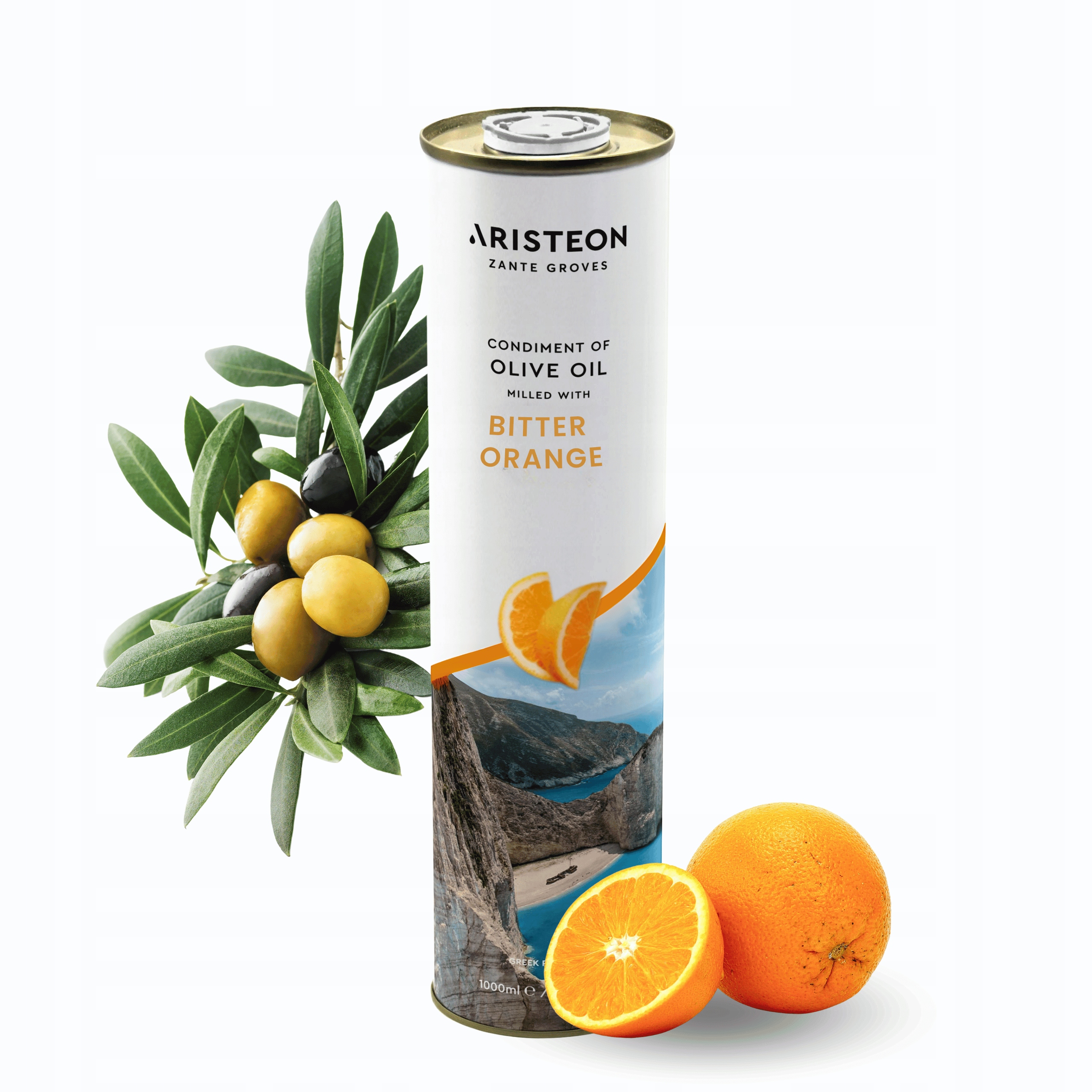 Aristeon Grecka Oliwa z Oliwek Gorzka Pomarańcza Puszka 1L Premium