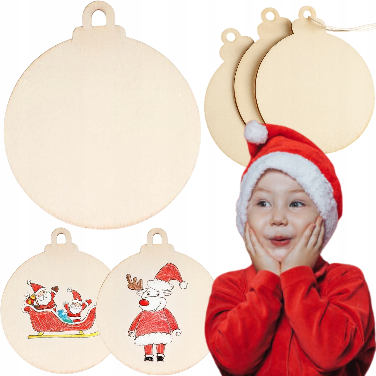 Bombička 100 Ks Základ pro malování ručních prací Diy ozdoba Vánoční dekorace