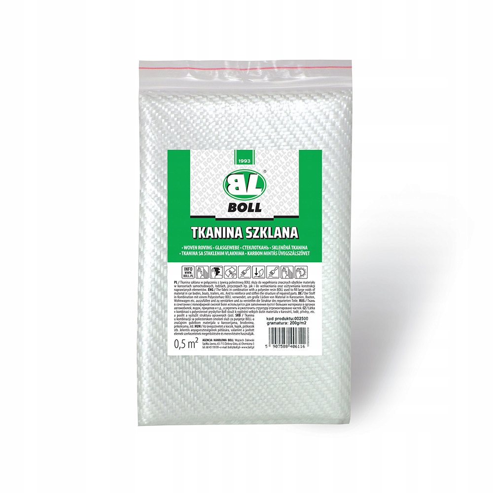 TKANINA SZKLANA BOLL 0,5 M2 200 G/M2
