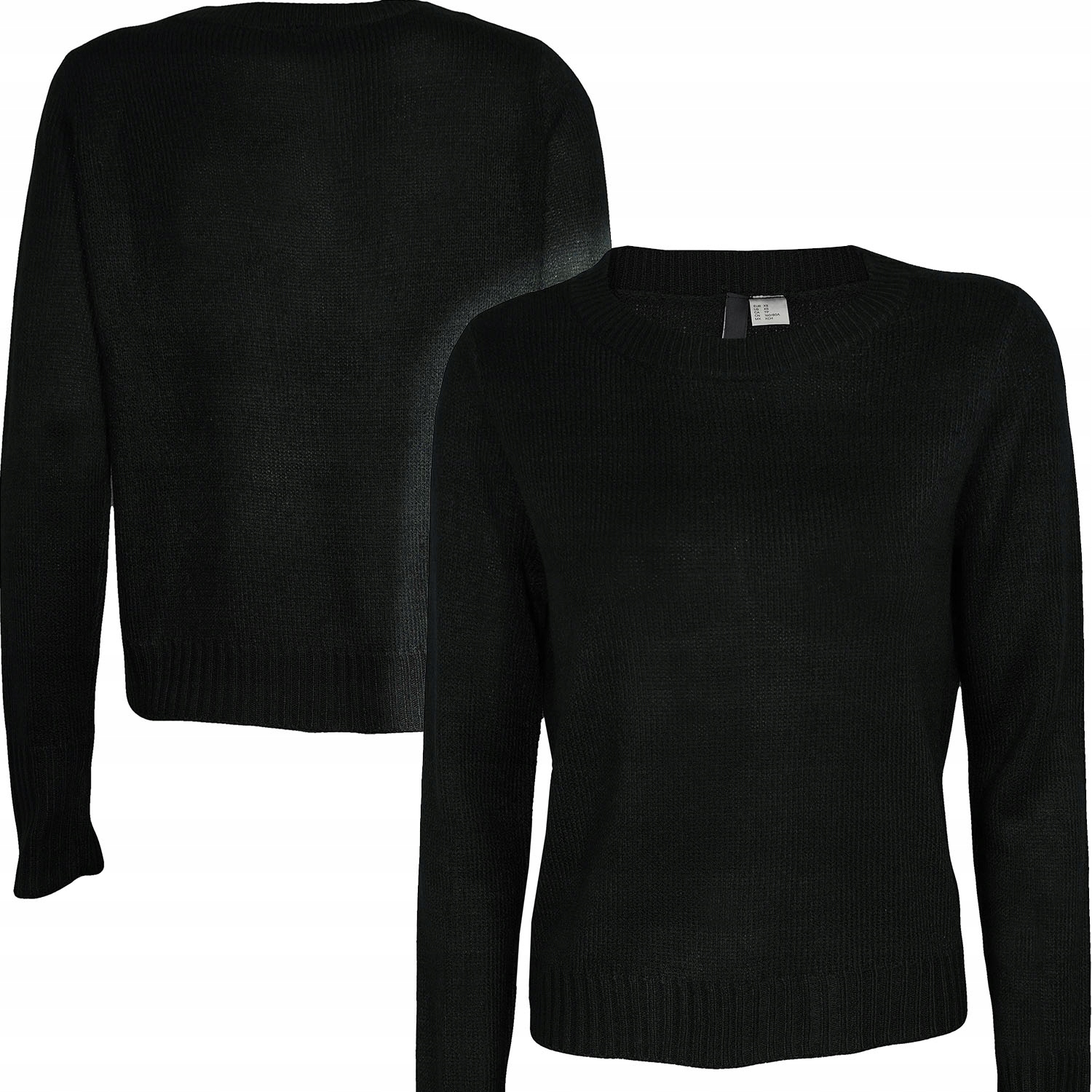 

H&m Czarny Lekki Damski Sweter Oversize Xs 34