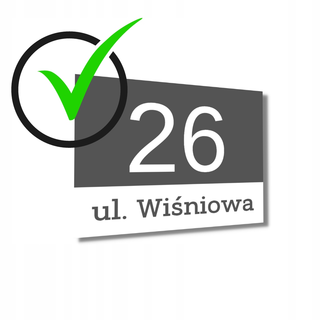 TABLICZKA ADRESOWA ANTRACYT DUŻA 30x20CM NA DOM UV TABLICA NUMER DOMU MAT Kod producenta ALUMINIUM GRAFIT Z ADRESEM NA DOM MOCNA DUŻA