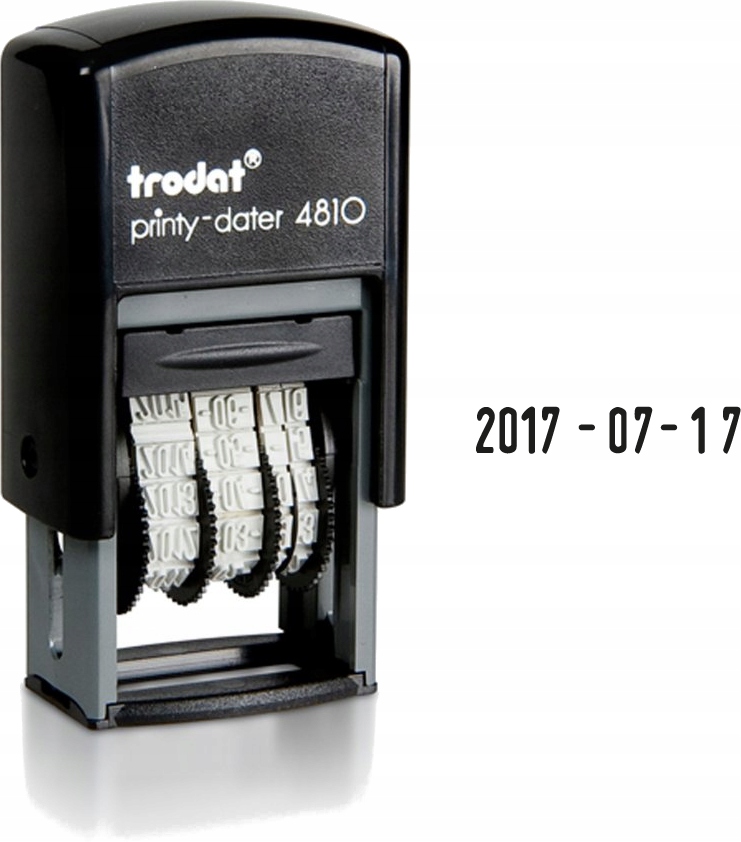 Datownik pieczątka datująca TRODAT ISO czarna x2 Marka Trodat