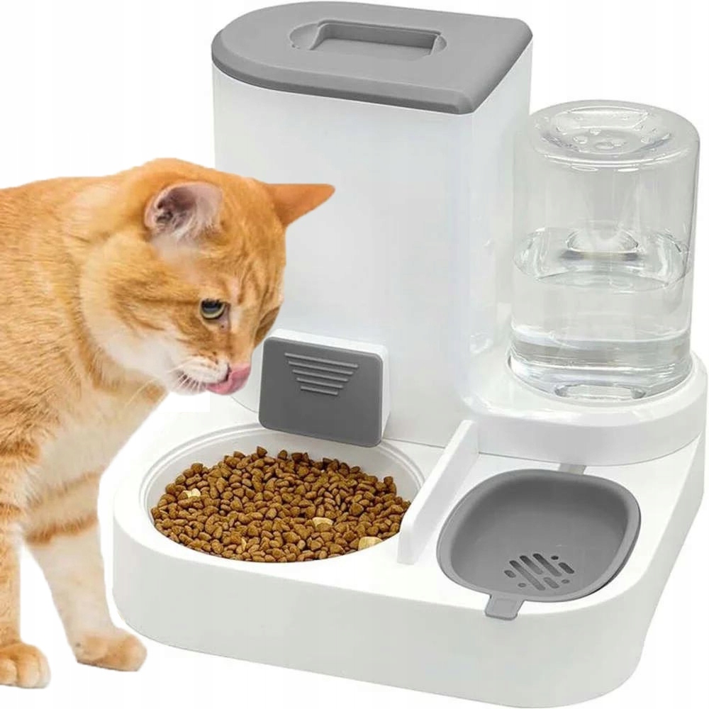 Levně Automatický Výdejník Vody A Krmiva Miska Pro Kočky A Psa Dávkovač 2V1 Napáječka