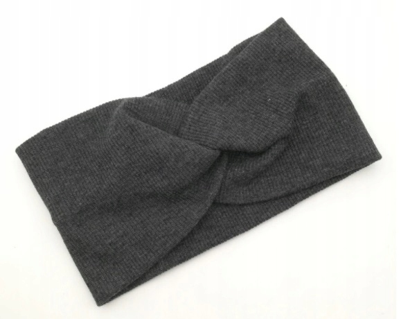 

Opaska szeroka dziewczynka 1-7 lat ciemnoszara