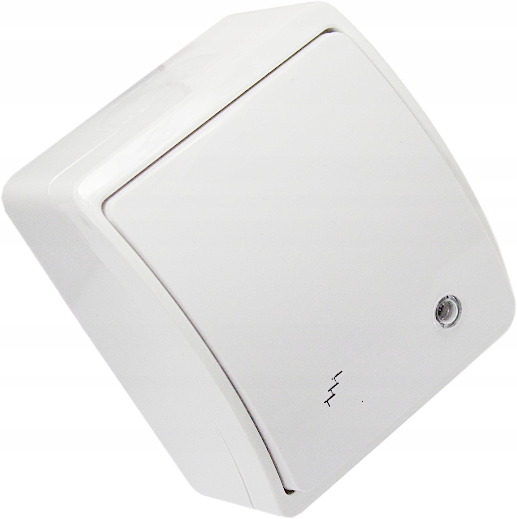 

Włącznik Schodowy Podśw IP44 Natynkowy Biały