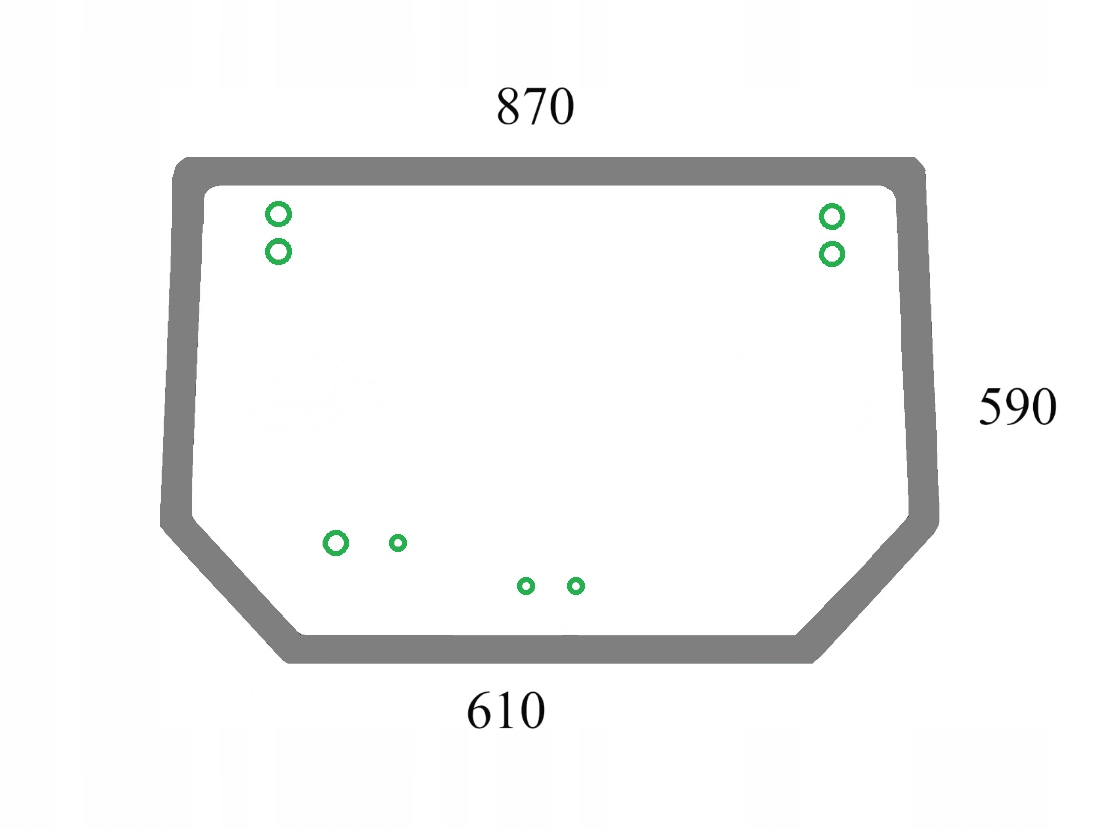 Szyba tylna New Holland TD5 Case Farmall 84396387